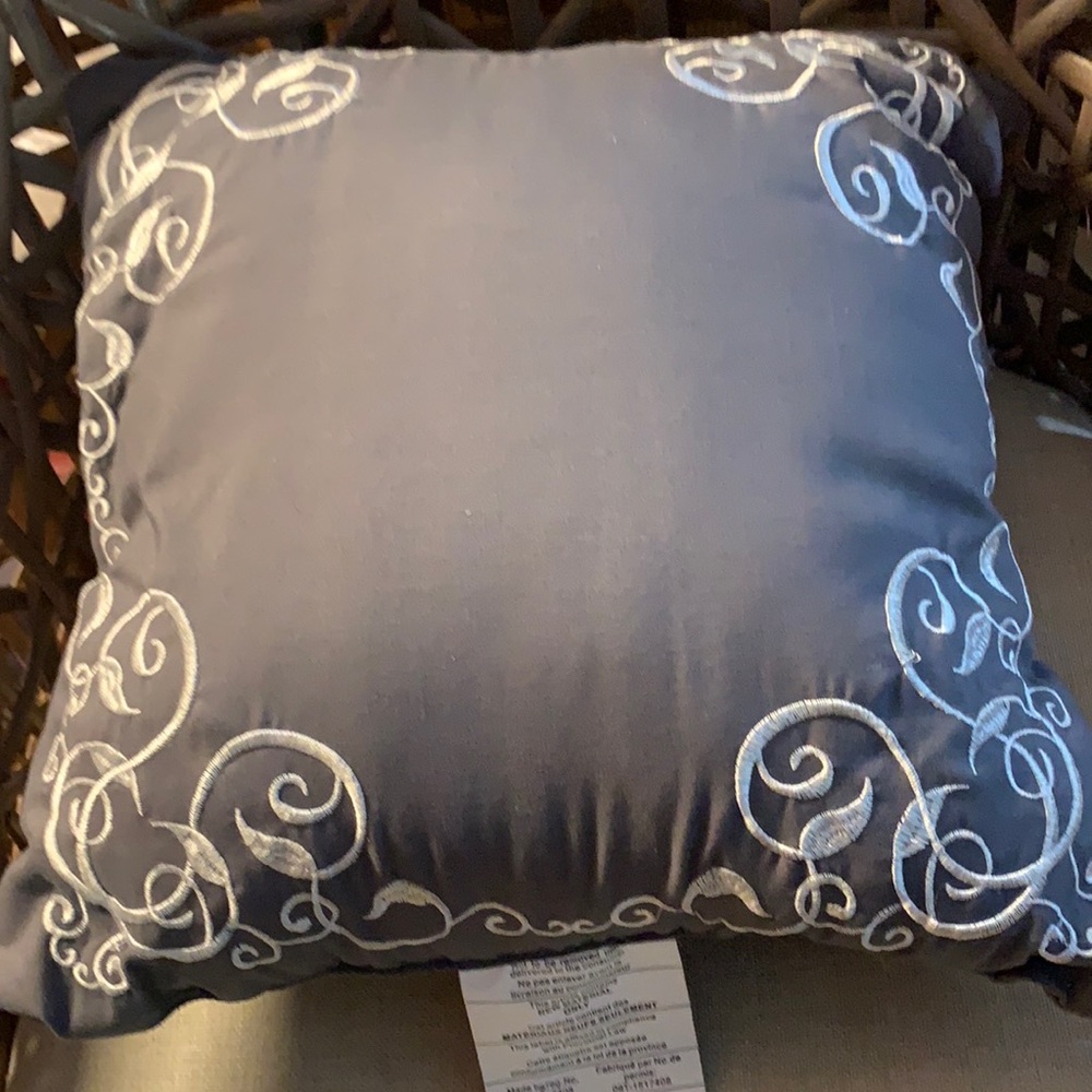New Hallmark Embroidered Pillow